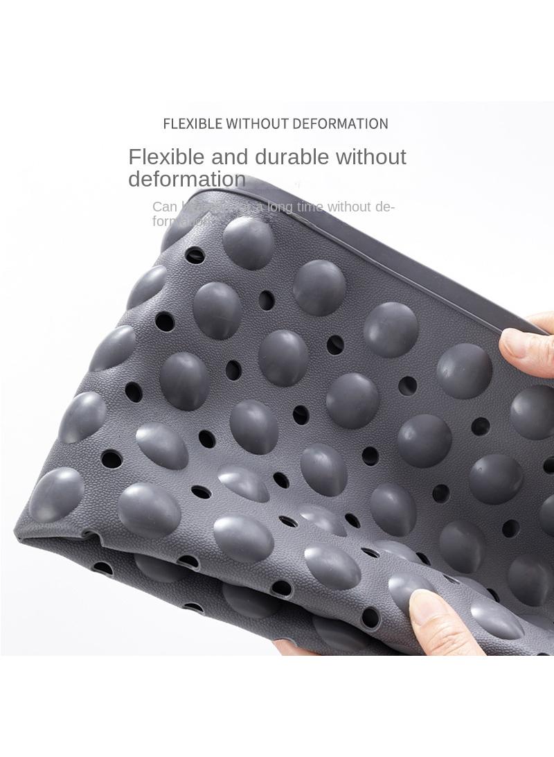 Bathroom anti slip mat, shower room shower mat, children's anti fall massage floor mat, gray 40 * 70CM - Image 3