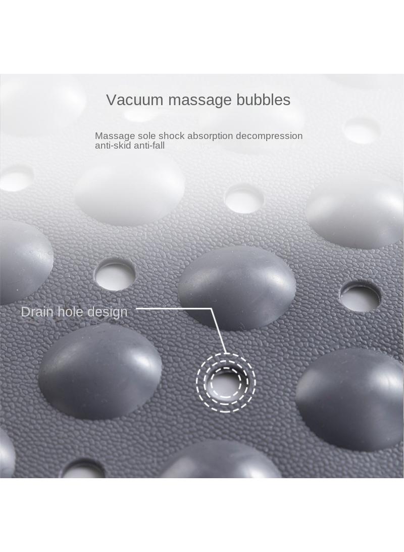 Bathroom anti slip mat, shower room shower mat, children's anti fall massage floor mat, gray 40 * 70CM - Image 5
