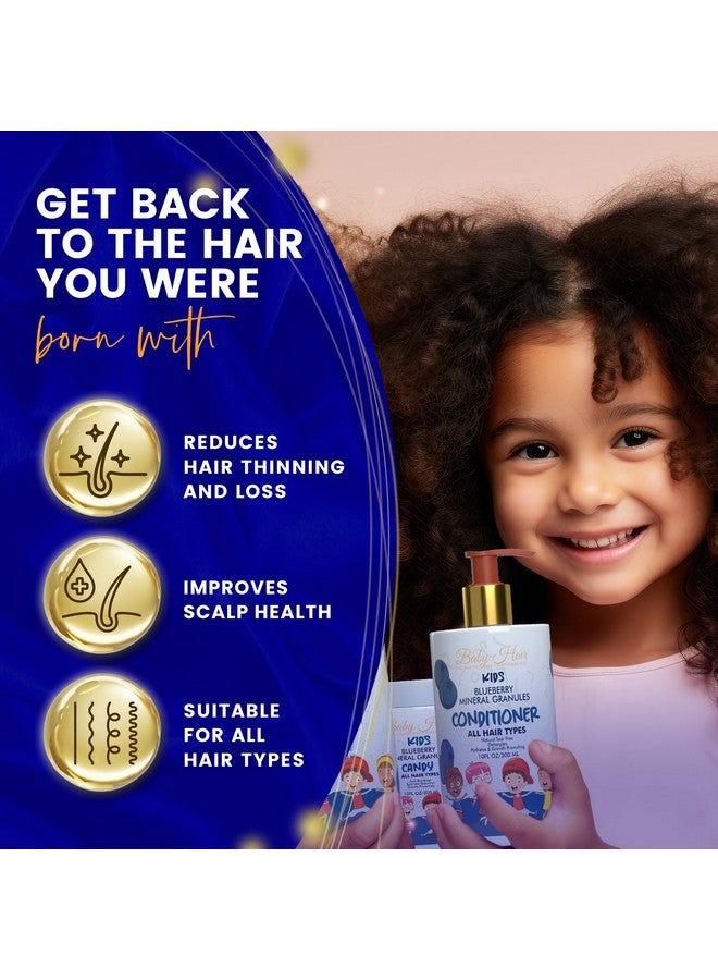 Baby Hair BABY HAIR - Blueberry Mineral Kids Shampoo/Body Wash, Sulfate-Free Kids Tearless Shampoo and Body Wash, Shampoo For Kids with Blueberry & Strawberry Oil and Aloe Vera, No Tears Shampoo, 10 fl.oz. - Image 2