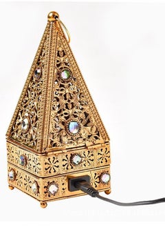 حامل مباخر العطور العربية الكهربائية ، حامل التبخير المعدني بشكل برج ، حامل العطور العتيقة