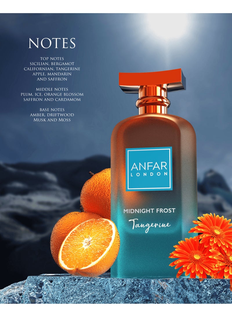 Anfar London Midnight Frost Tangerine Eau de Parfum – Long Lasting Luxury Perfume for Men & Women | Fresh Citrus, Amber & Musk Notes | Premium Arabian Fragrance 100ml - Image 4