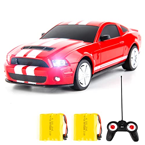 BDTCTK سيارة نموذجية عن بعد BDTCTK 1/24 فورد موستانج شيلبي GT500، ألعاب للأطفال من 6 سنوات فما فوق والبالغين باللون الأحمر - Image 1