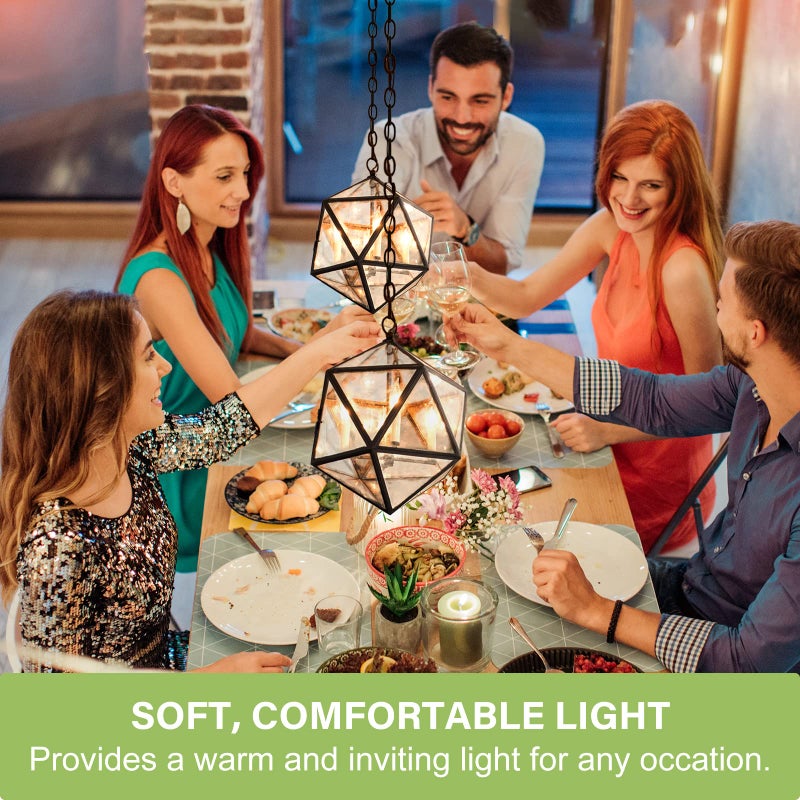 Sigalux Candelabra LED Light Bulbs Dimmable, E12 40 Watt Chandelier CA10 Flame Tip Candle 2700K Warm White,300LM E12 Bulb for Chandeliers, Ceiling Fan, Pendant, 12 Pack - Image 3