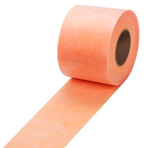 UCANVIN Waterproofing Membrane Band Roll, 30Mils Thick, 5Inch X 98.5Ft Tile Floor Underlayment Waterproofing Polyethylene Fabric Waterproof Membrane for Tiles, Shower Walls, Bathroom Floors - Image 1