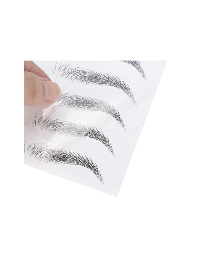 Generic - Eyebrow Tattoo Sticker, Hair-Like Authentic Eyebrows, Long Lasting Waterproof Natural False Eyebrows Makeup Sticker for Women Girls(BLACK-01) - Image 1
