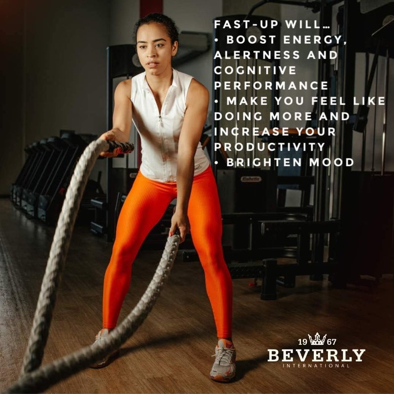 Beverly International بيفرلي إنترناشيونال فاست أب 90 كبسولة شعور أفضل وضوح واضح معزز للدماغ رفع المزاج طاقة جديدة وقود قبل التمرين تحفيز وأداء إدراكي في لحظات - Image 4