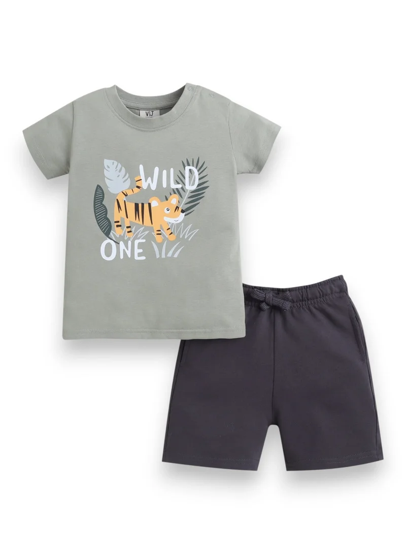 Victor And Jane  Infant Boys’ Multipack (4 Pack) – Graphic T-Shirts & Shorts Set for Men | Best Price UAE