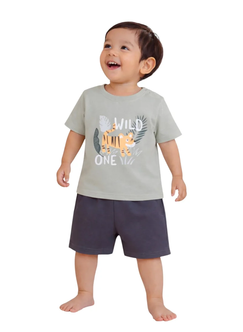 Victor And Jane  Infant Boys’ Multipack (4 Pack) – Graphic T-Shirts & Shorts Set for Men | Best Price UAE