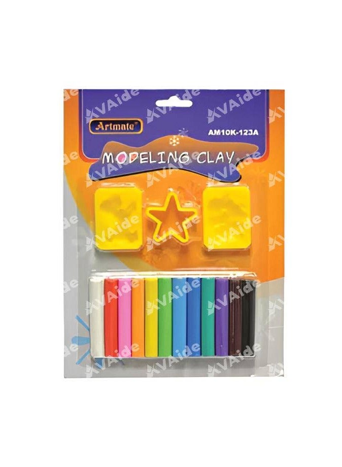 صلصال أرت ميت (3 موديلات) - مجموعة مكونة من 12 قطعة