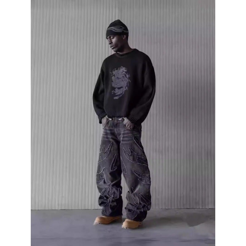 Unisex Casual Daily Denim Jeans - Image 5