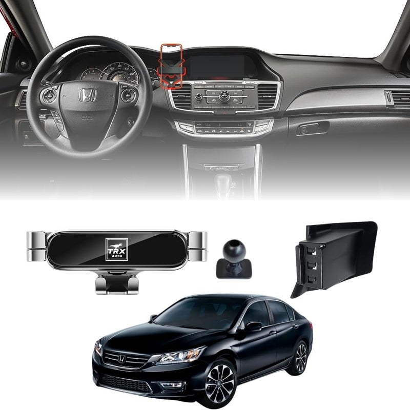 TRX AUTO Phone Holder Mount With Gravity Phone Holder For Honda Accord 2014 To 2016 | Honda Accord Accessories | Honda Accord Mobile Phone Holder - Image 1