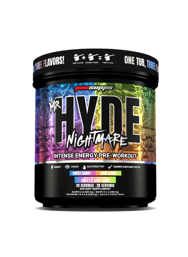 ProSupps Mr. Hyde Nightmare Dual Tub Sweet Candy/Sour Candy Total 40 serving - Image 1