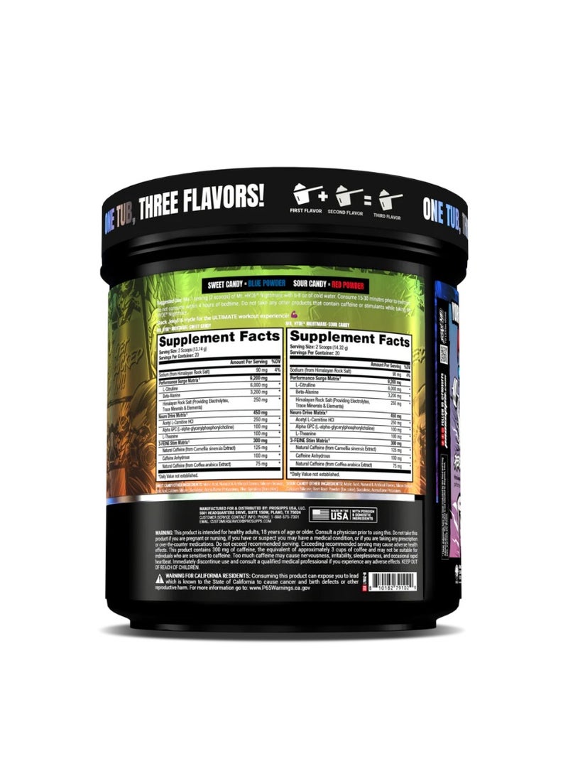 ProSupps Mr. Hyde Nightmare Dual Tub Sweet Candy/Sour Candy Total 40 serving - Image 4