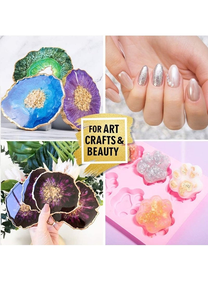 Graffiti Resin Silver Foil Glitter for Resin Artworks  - Image 4
