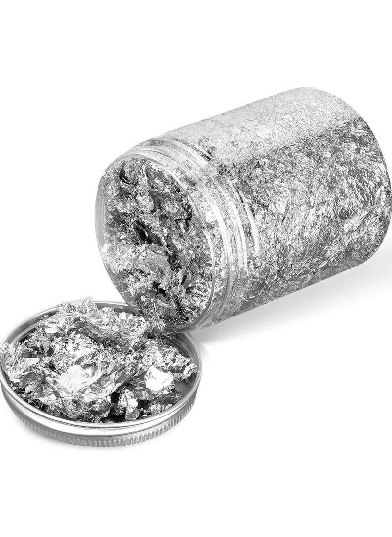 Graffiti Resin Silver Foil Glitter for Resin Artworks  - Image 2