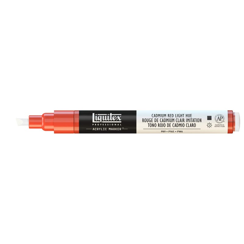 Liquitex Professional Fine Paint Marker, 8mm, Cadmium Red Light Hue - Image 2