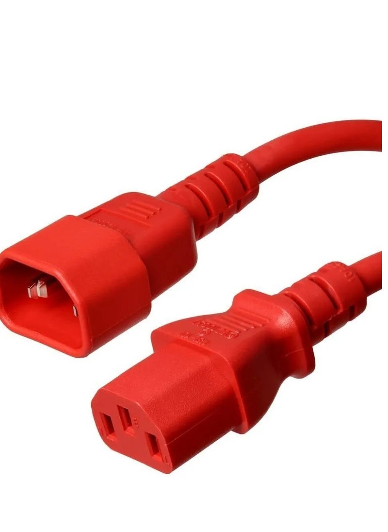 DKURVE® C14 to C13 Male To Female Power Cord, Red, 15A, 250V -1.8 Meter Red - pzsku/Z0481032A22097485DA6AZ/45/_/1709382226/202070fb-797a-44f8-9506-5dd406b2aaf9