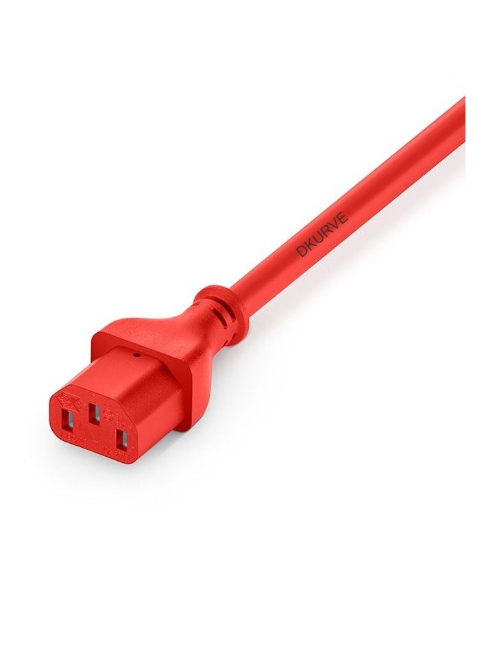 DKURVE® C14 to C13 Male To Female Power Cord, Red, 15A, 250V -1.8 Meter Red - pzsku/Z0481032A22097485DA6AZ/45/_/1709382256/ed5aa0d3-19a9-40bb-949c-bf3702d98b2c