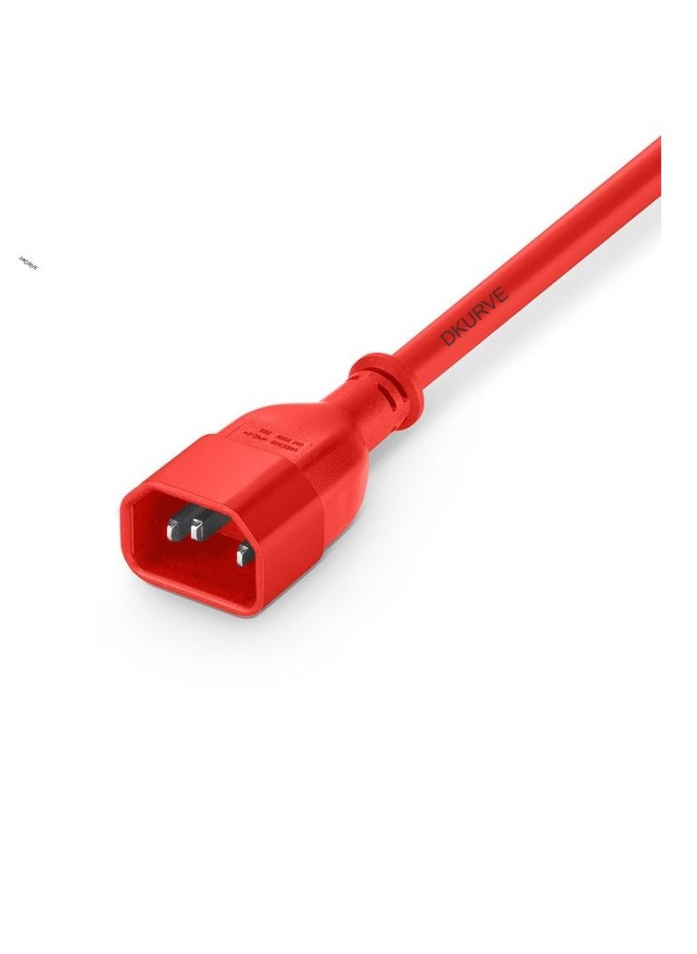 DKURVE® C14 to C13 Male To Female Power Cord, Red, 15A, 250V -1.8 Meter Red - pzsku/Z0481032A22097485DA6AZ/45/_/1709382266/861c3e48-563b-455a-98f1-23e7ea1affeb