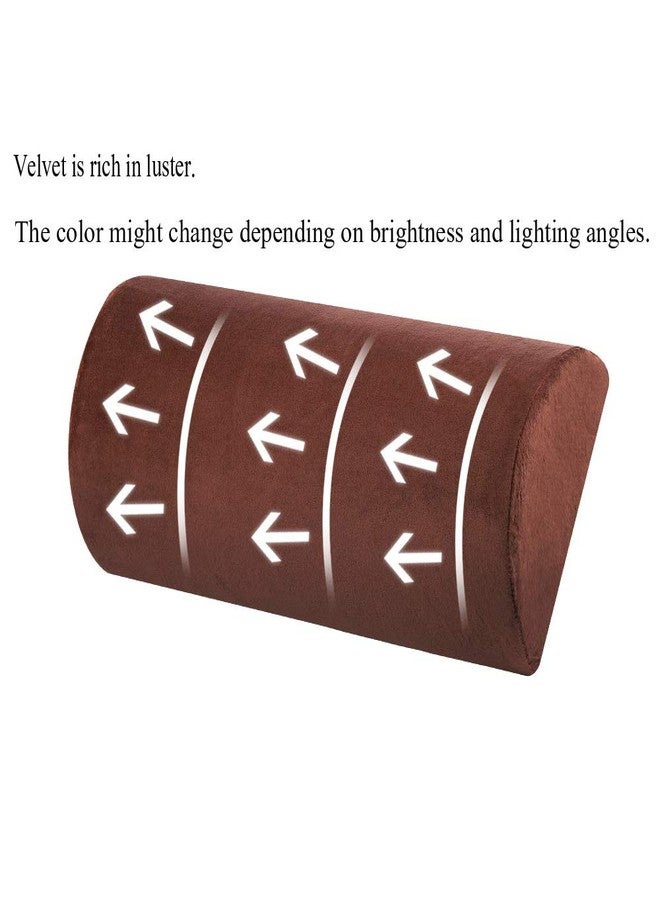 SKYZONAL Memory Foam Bolster Pillow for Neck Back Lumbar Spine Legs Knee Pain Relief Pillow Support Multi-use (Brown) - Image 5