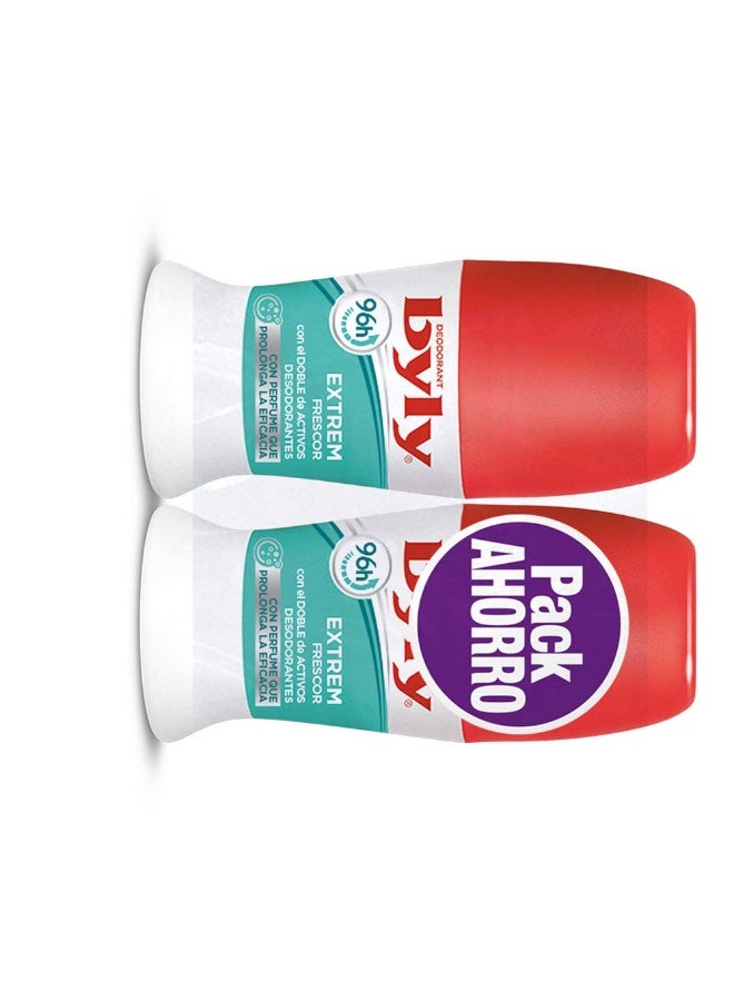 Byly Extreme Freshness 96H Deodorant Roll-On Duo 2x50ml - Image 2