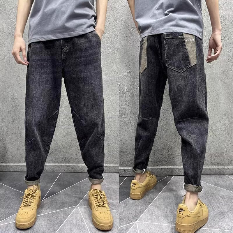 Unisex Classic Denim Jeans Loose Fit Daily Outdoor Wear - Image 3