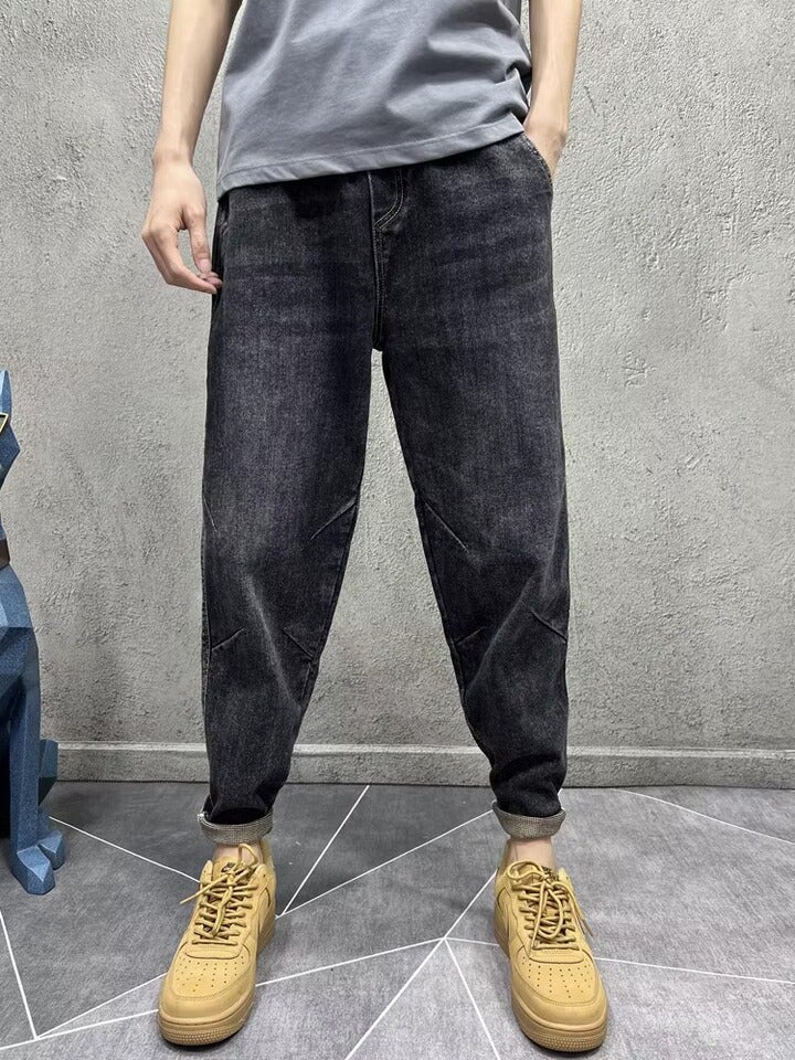 Unisex Classic Denim Jeans Loose Fit Daily Outdoor Wear - Image 1