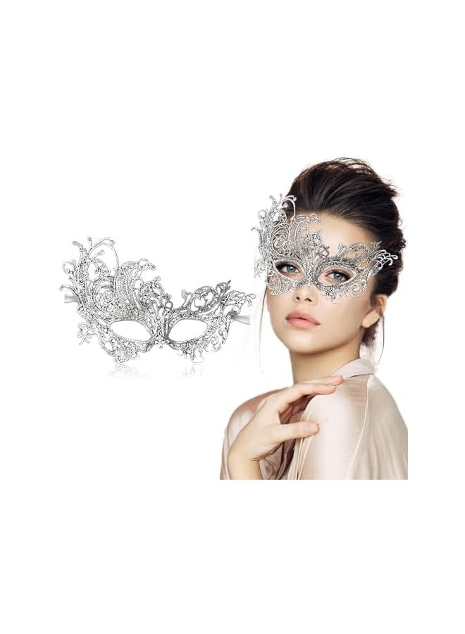 Masquerade Mask for Women Lace Masks Venetian Masquerade Party Costume Party Halloween Carnival Fit for Adults, Soft - Image 1
