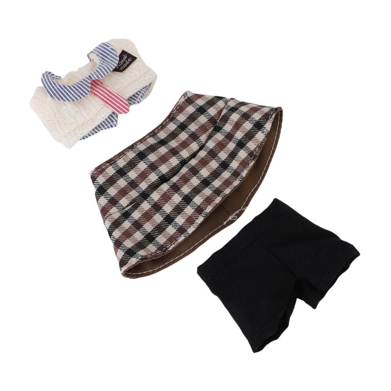 Hand Made 17cm Doll Clothes Set: Durable Fiber & Cloth Gentleman Outfit - Easy To Put On Comfortable Doll Hat Top Pants for Doll Collectors Enthusiasts Dressing Play Display - Image 4