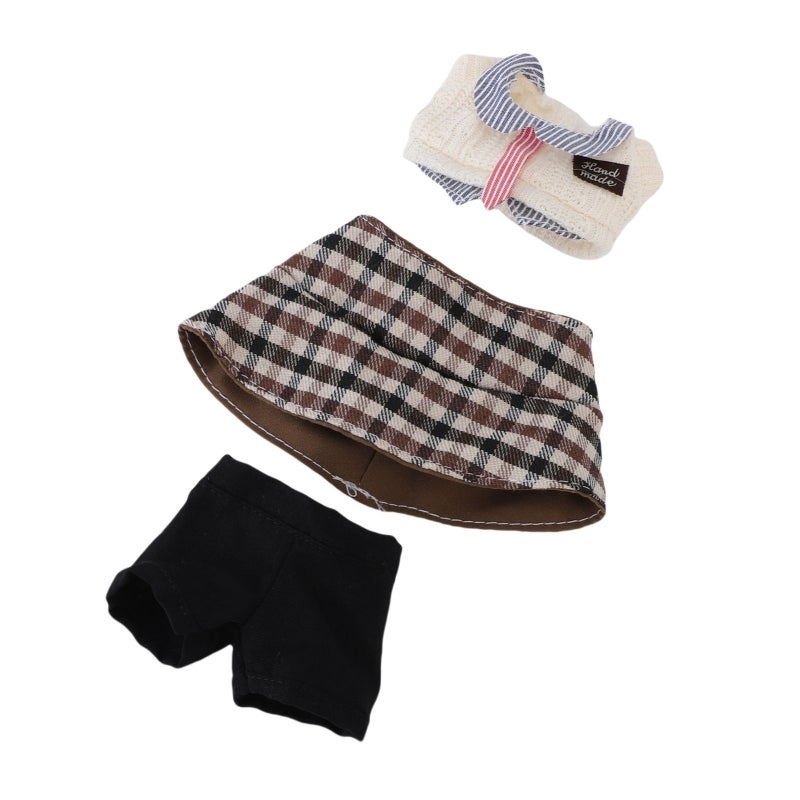 Hand Made 17cm Doll Clothes Set: Durable Fiber & Cloth Gentleman Outfit - Easy To Put On Comfortable Doll Hat Top Pants for Doll Collectors Enthusiasts Dressing Play Display - Image 5