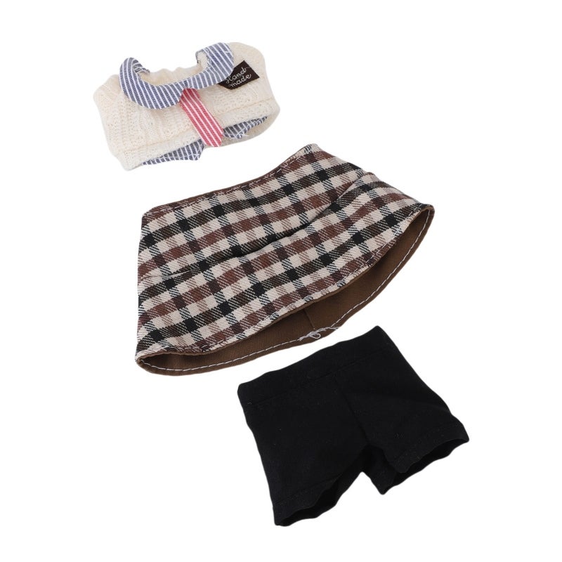 Hand Made 17cm Doll Clothes Set: Durable Fiber & Cloth Gentleman Outfit - Easy To Put On Comfortable Doll Hat Top Pants for Doll Collectors Enthusiasts Dressing Play Display - Image 2