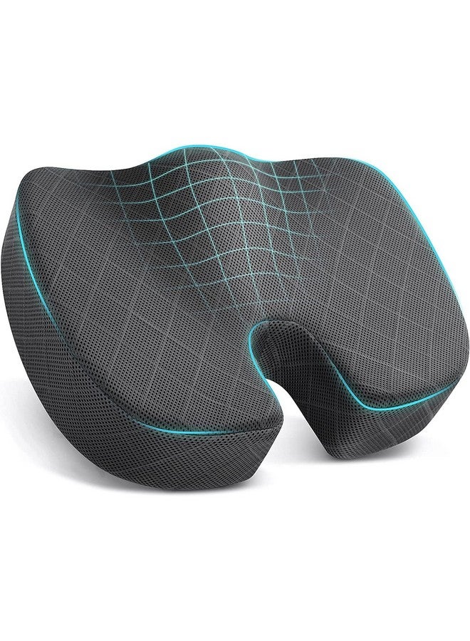 Rylan Orthopedic Coccyx Cushion for Tailbone Pain Car Seat Cushions for Chair Tailbone Pillow for Sitting Seat Cushion for Car Driving Seat Sitting Pillow Coccyx Seat Cushion for Chair. (Grey) - Image 1