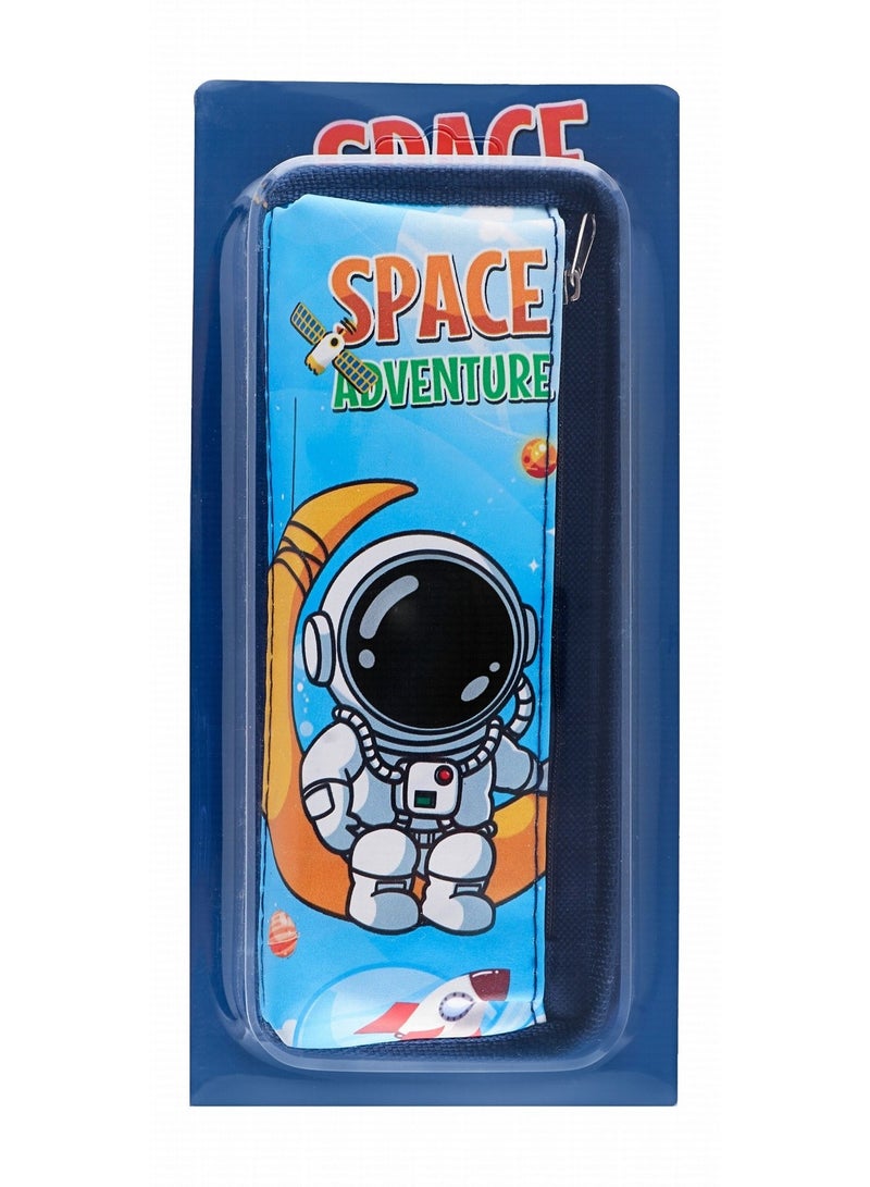Space Adventure Pencil Case With Zipper Lock Assorted Designs - Image 1