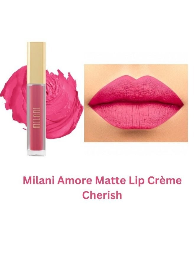 MILANI Milani Amore Matte Lip Crème, Shade 24 Cherish, 6g - Long-Lasting, Full Coverage Matte Liquid Lipstick - Image 2
