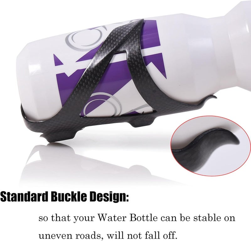 ThinkTop 2 Pack Ultra-Light Full Carbon Fiber Bicycle Bike Drink Water Bottle Cage Holder Brackets for Road Bike MTB Cycling - Image 5