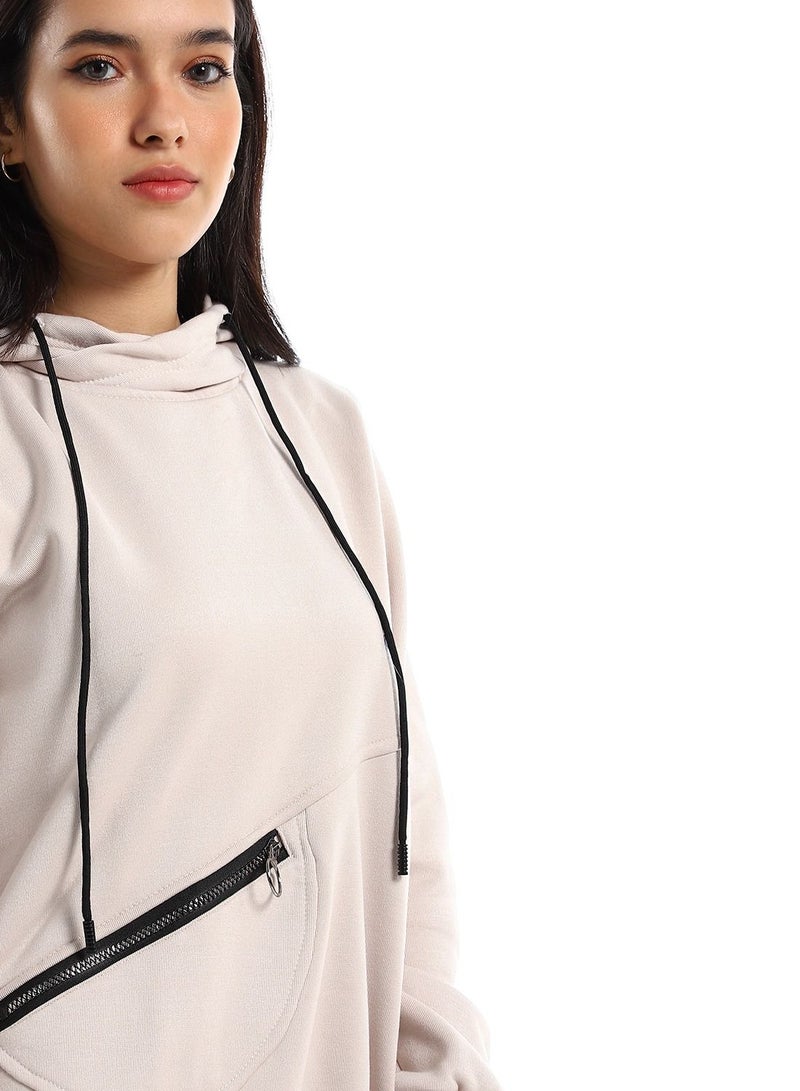 Caesar Woman Hoodie With Zipper Pocket  - Image 3