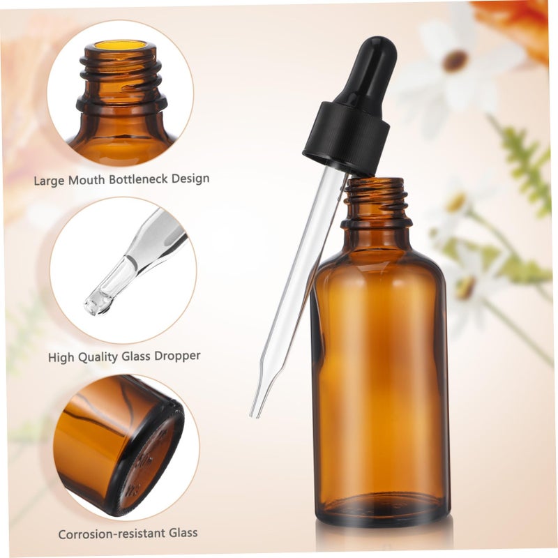 12Pcs Antique Glass Essential Oil Bottles 11 6X3 7Cm With Dropper For Perfume Travel Kit - Image 4