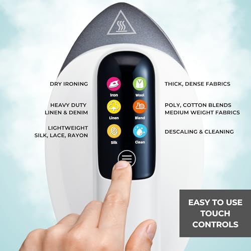 SALAV DuoPress Smart Deluxe Steam Station, Garment Steamer & Iron, 6ft Extra-Long Hose, Auto-Off Safety, Digital Display, 7 Steam Levels, 1.1L Water Tank, Dry Iron Mode & Steam Burst - Image 3