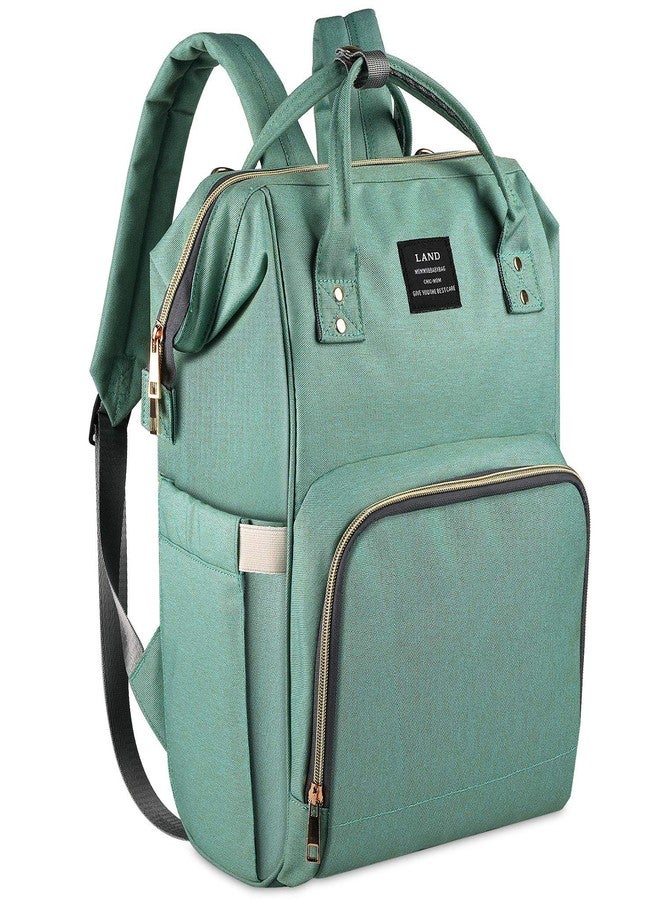 Winnies Diaper Bag For New Born Baby/Maternity Bags For Mother With Multi Compartments, Insulated Bottle Pockets (Green) - Image 1
