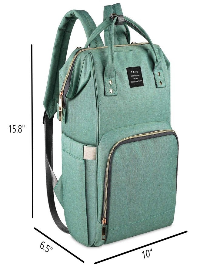 Winnies Diaper Bag For New Born Baby/Maternity Bags For Mother With Multi Compartments, Insulated Bottle Pockets (Green) - Image 2