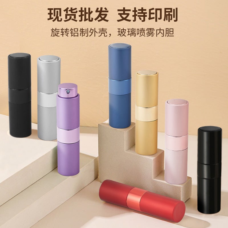 8Ml Perfume Dispensing Bottle Portable Press Rotating Glass Spray Bottle Sample Travel Dispensing Device Empty Bottle Fine Mist - Image 2