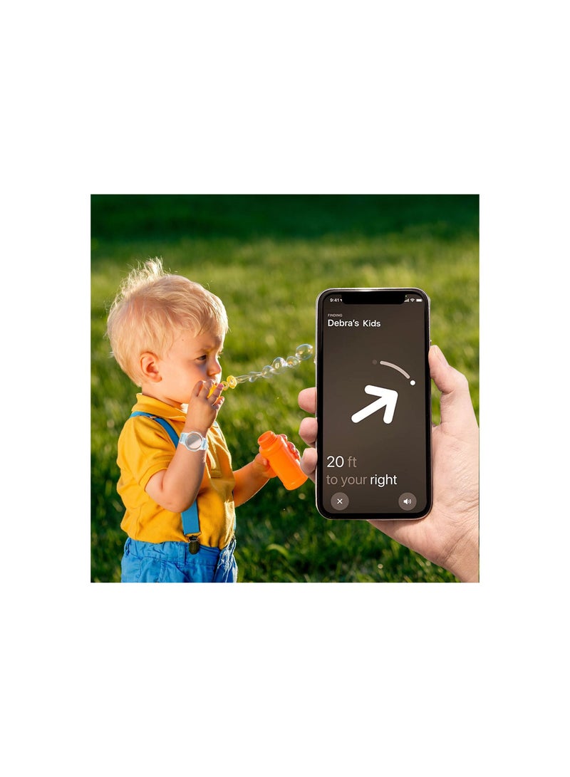 Kids Wristbands Soft Silicone Strap Anti-Scratch Cover For Air Tags Watch Strap Bracelet GPS Glacier Weave - Image 3