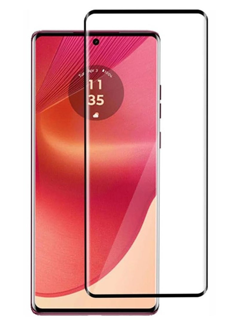 2 قطعة موتورولا حافة 50 فيوجن 5G فيلم حماية الشاشة ، موتورولا حافة 50 فيوجن 9H تشديد الزجاج فيلم حماية الشاشة ، عالية الجودة 3D سطح منحن حافة فيلم حماية ( حافة لاصقة ) - Image 1