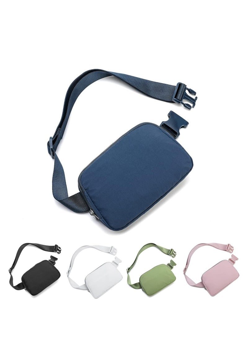 Oasisgalore Fanny Packs for Women Men, Fashion Waist Bag Adjustable Mini Crossbody Belt Bag for Running, Blue  - Image 1