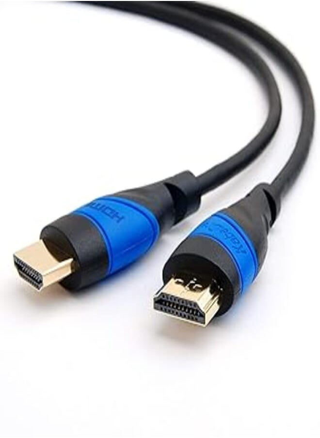 KabelDirekt - KabelDirekt 444 1.5m HDMI Cable 4K / Cord compatible with (HDMI 2.0a/b, 2.0, 1.4a, Cable, to HDMI, 4K@60HZ,1080p FullHD, UHD, Ultra HD, 3D, High Speed Ethernet, ARC, PS4, XBOX, HDTV) black - Image 1