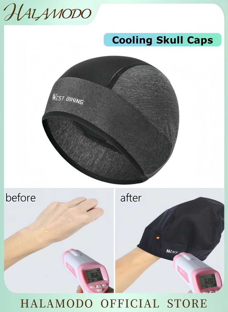 HALAMODO Cooling Skull Caps Helmet Liner Lightweight Mesh Under Helmet Cycling Motorcycle Hard Hat Sweat Liner for Men Women  - Image 1