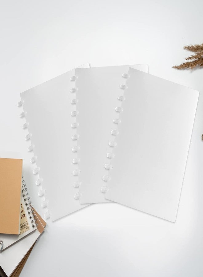 WANGDEFA 3 Set Discbound Notebook Poly Cover Covers for Discbound Notebook Discbound Cover Letter Size for Notebook Office Product(Note:Only 11 Piece Expansion Discs) - Image 5