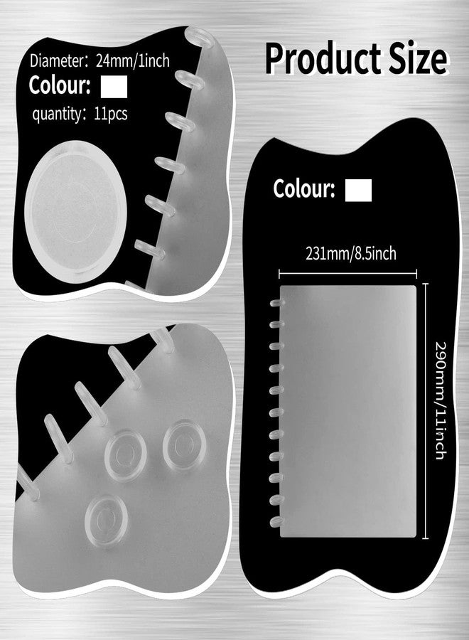 WANGDEFA 3 Set Discbound Notebook Poly Cover Covers for Discbound Notebook Discbound Cover Letter Size for Notebook Office Product(Note:Only 11 Piece Expansion Discs) - Image 2