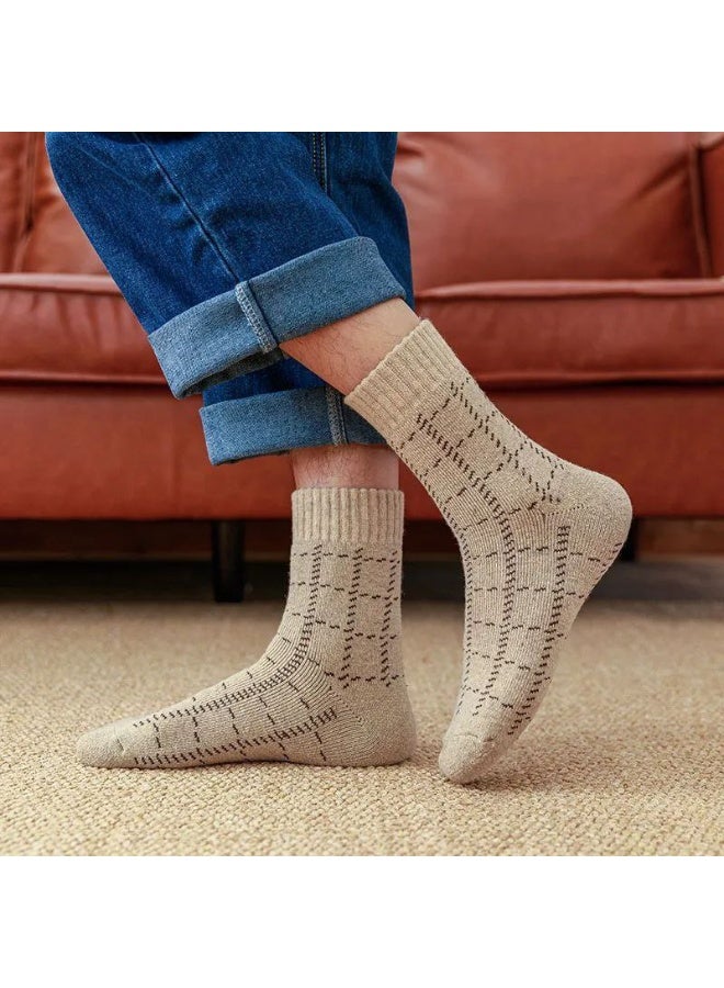 2 زوج من الشرابات الطويلة الرجالية مبطنة بالكامل - Image 4