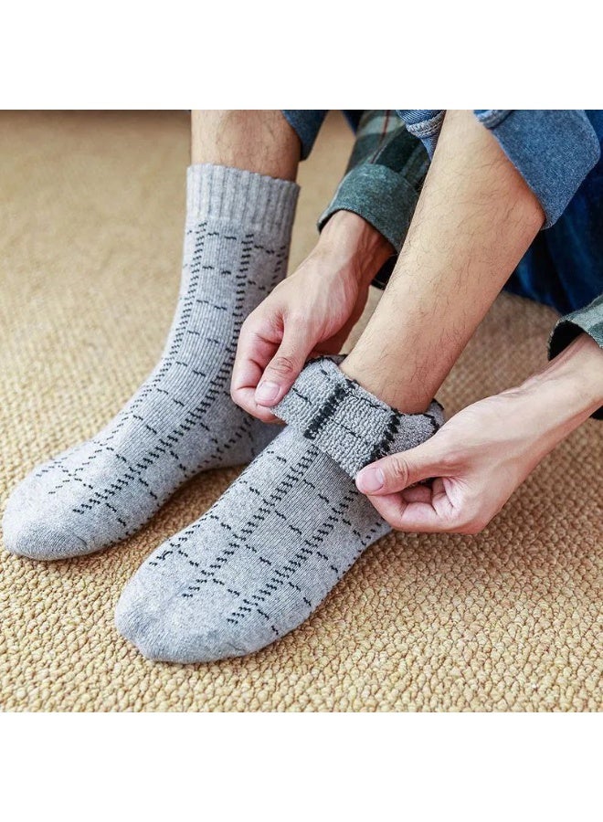 2 زوج من الشرابات الطويلة الرجالية مبطنة بالكامل - Image 5